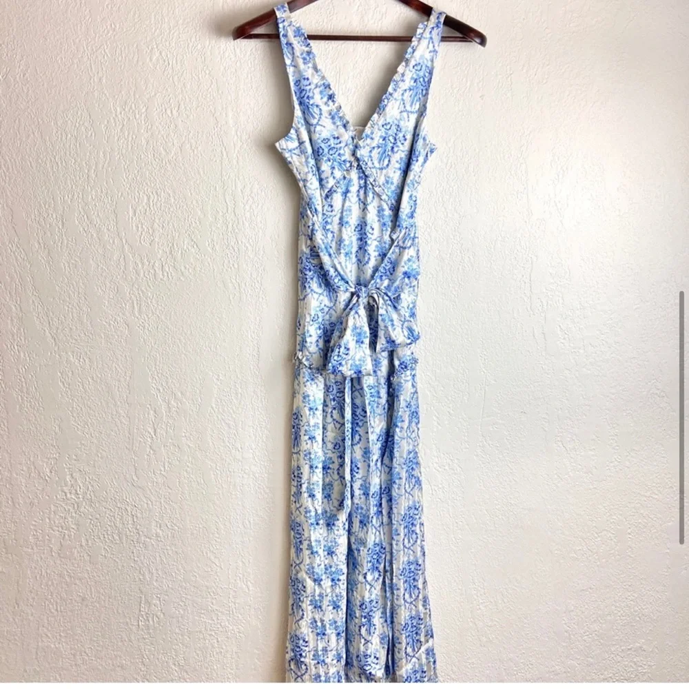 Loveshackfancy kendall satin printed midi dress - Picture 4 of 8